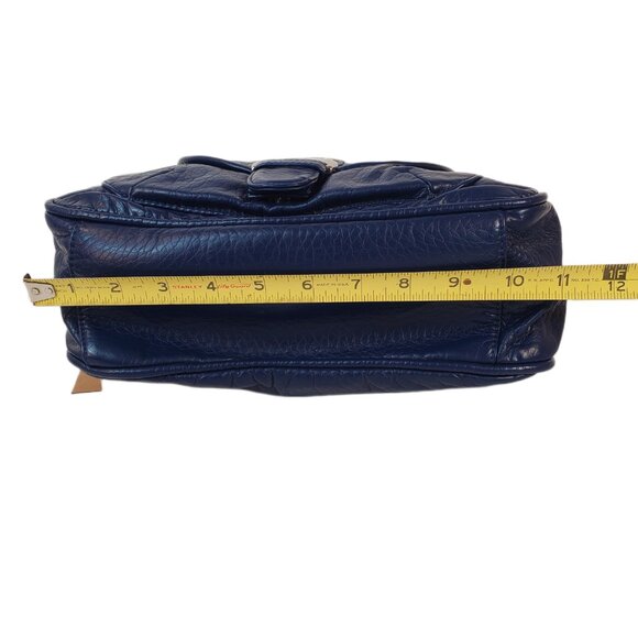 Ampere Creations Lorie Crossbody Navy Blue Vegan Leather Handbag w/ Dust Bag NWT - Picture 8 of 15